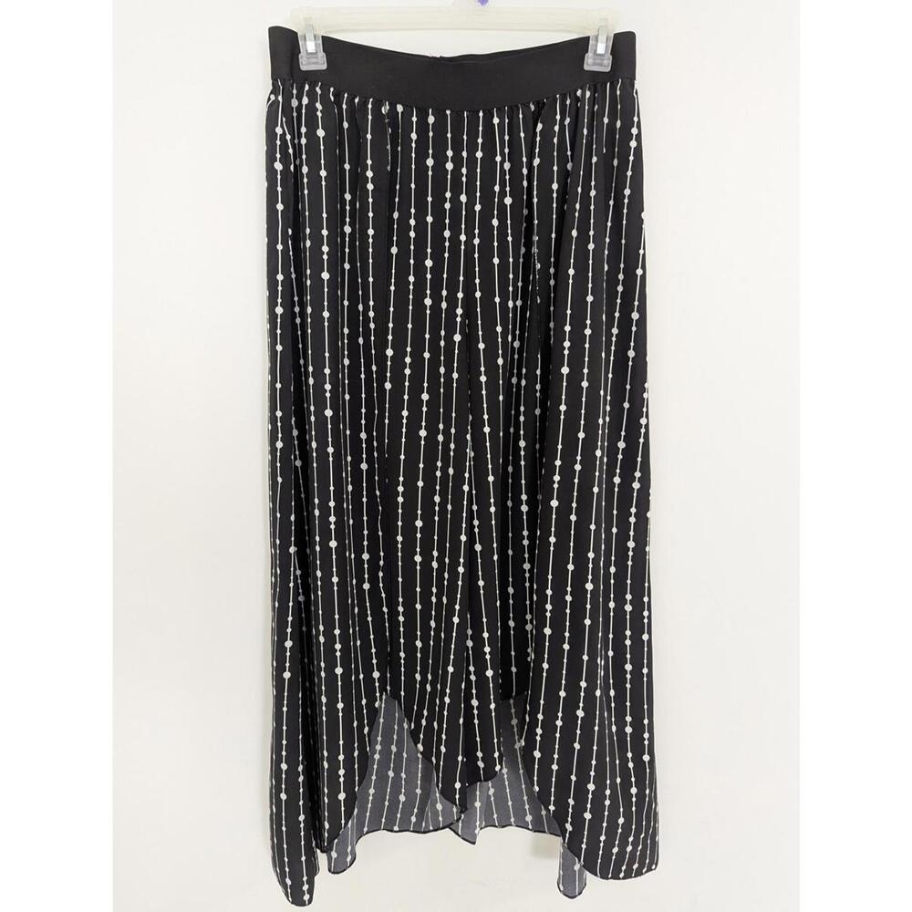 Shein Women's Black Palazzo Pants Size 1X Slits on Legs Resortwear Y2K